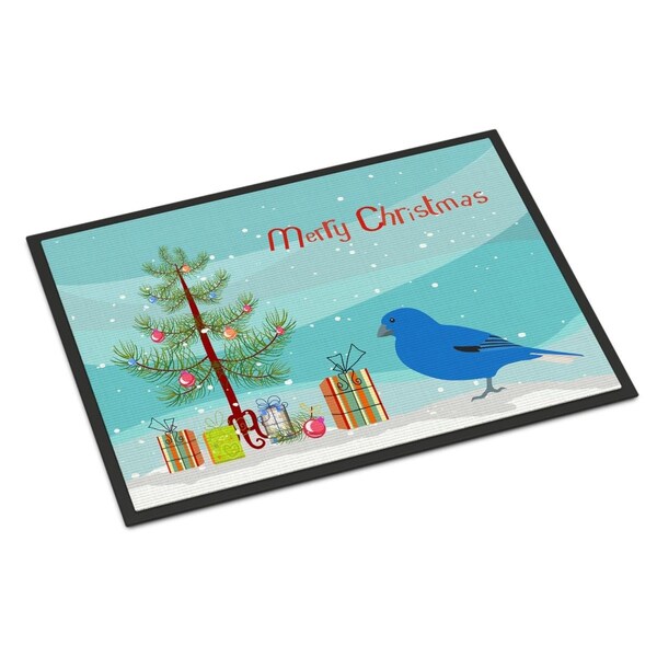 Carolines Treasures 24 x 36 in. Bunting Merry Christmas Indoor or Outdoor Mat CK4487JMAT - main